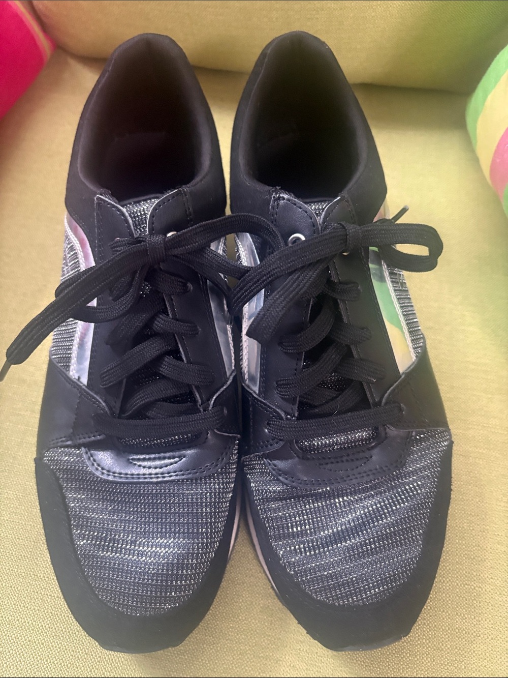 Skechers C3 Women’s Black & Silver Sneakers